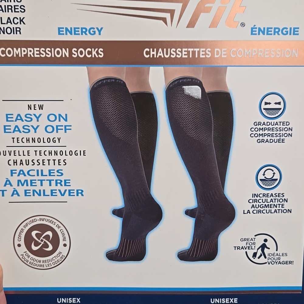Copper Fit Unisex Compression Socks - Picture 2 of 8